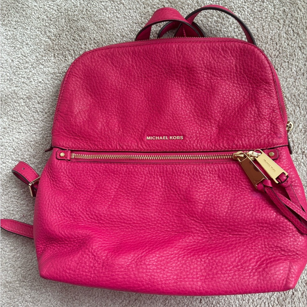 Michael Kors Pink Backpack